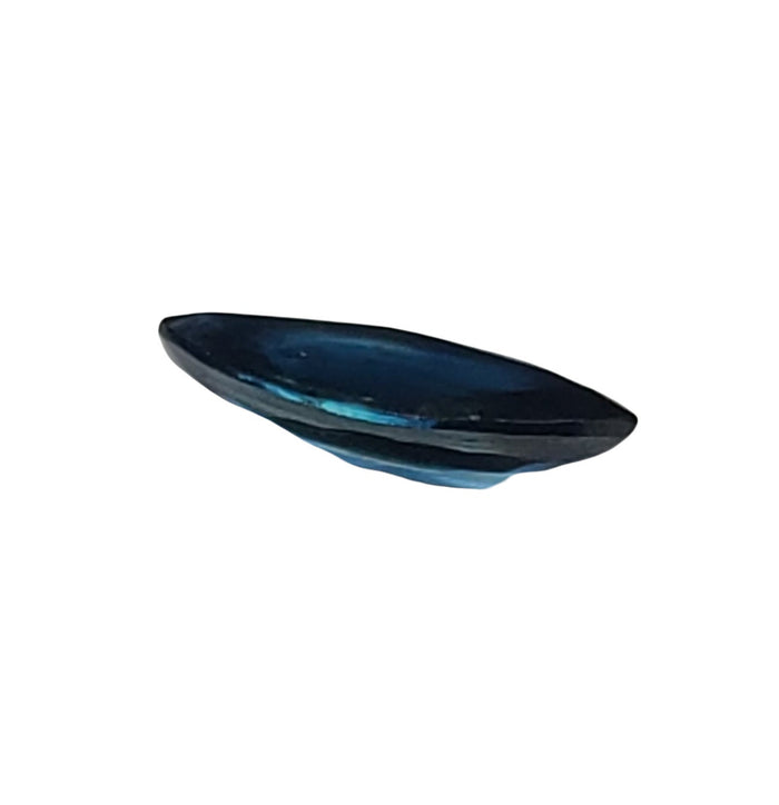 0.480ct Natural Medium-Dark Greenish Blue Sapphire, 8x4 Marquise, VS loose stone, September Birthstone
