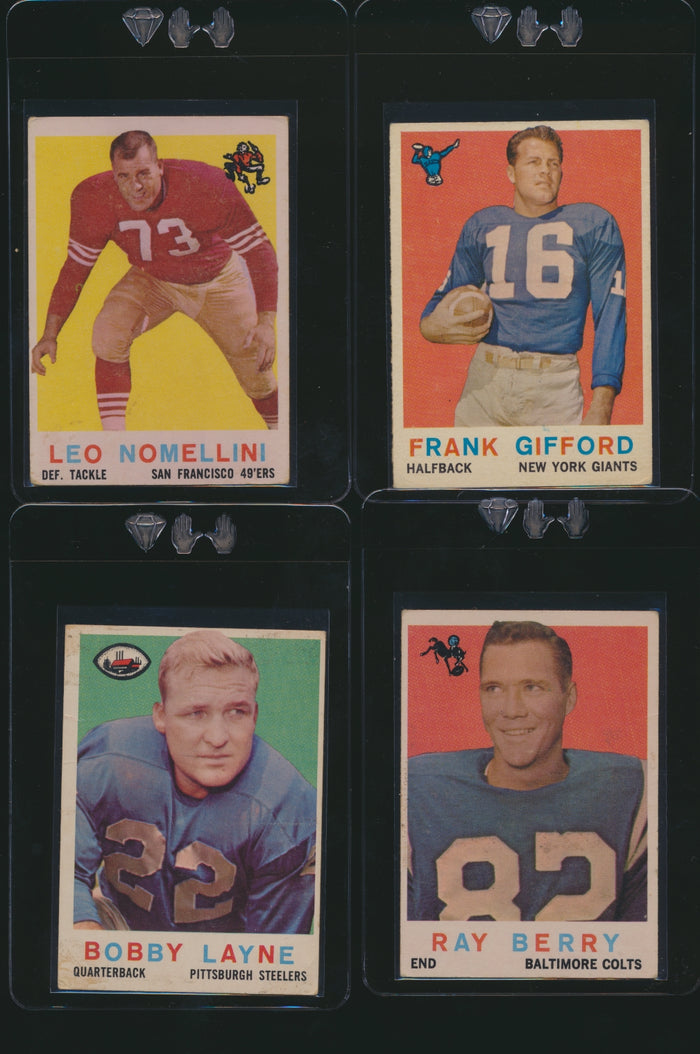 1959 Topps Football Low to Mid-GradeSet Break Pricing Info (LIMIT removed)