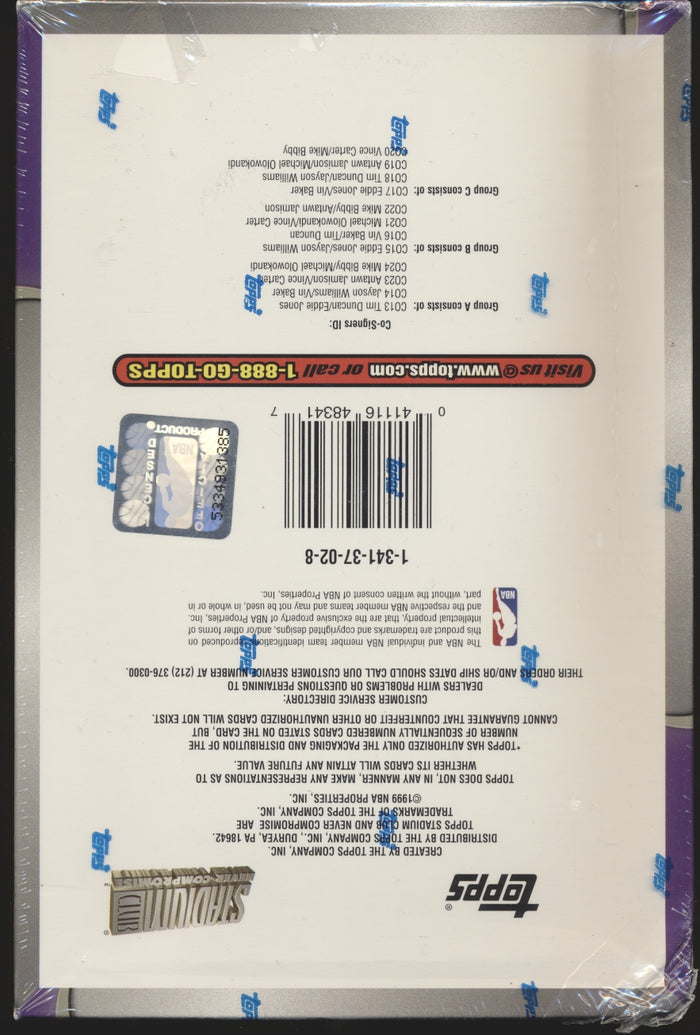 1998-99 Topps Stadium Club Never Compromise Series 2 Basketball Hobby Box Break (24 spots)
