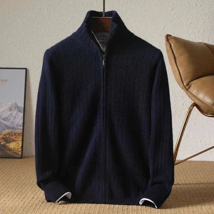 Antonios business casual cardigan - AntoniosClothing - Navy Blue