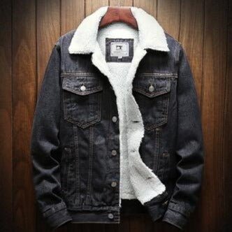 Antonio Casual Denim Jacket - AntoniosClothing - Black A