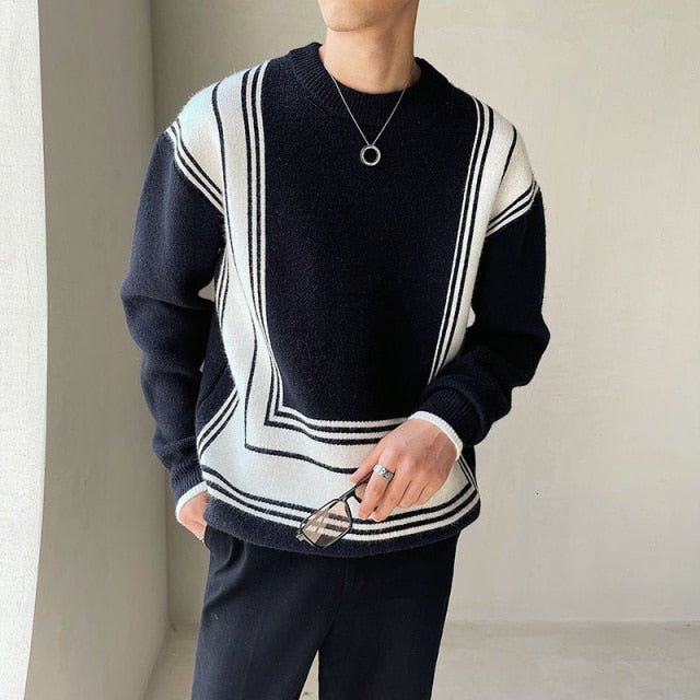 Antonios O-Neck Homme Sweater - AntoniosClothing - Black