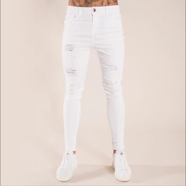 Antonios Roby Slim Fit Jeans - AntoniosClothing - white