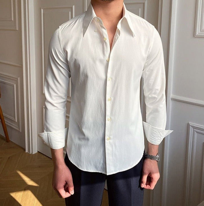 Antonios Wedding Shirt - AntoniosClothing - White