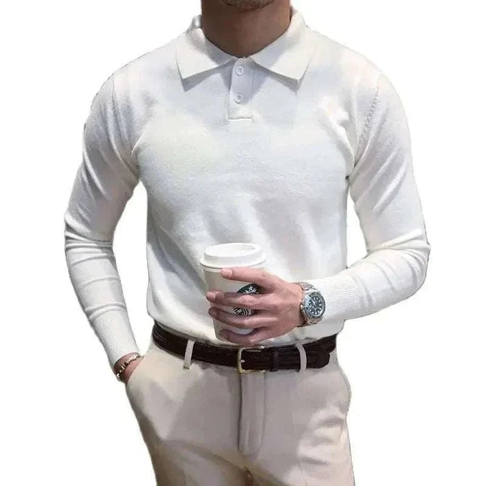 Antonio turn-down sweater - AntoniosClothing - Khaki