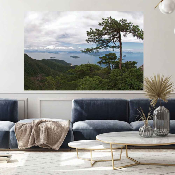 72 inch Island Hideaway Poster Displayed in Living Room