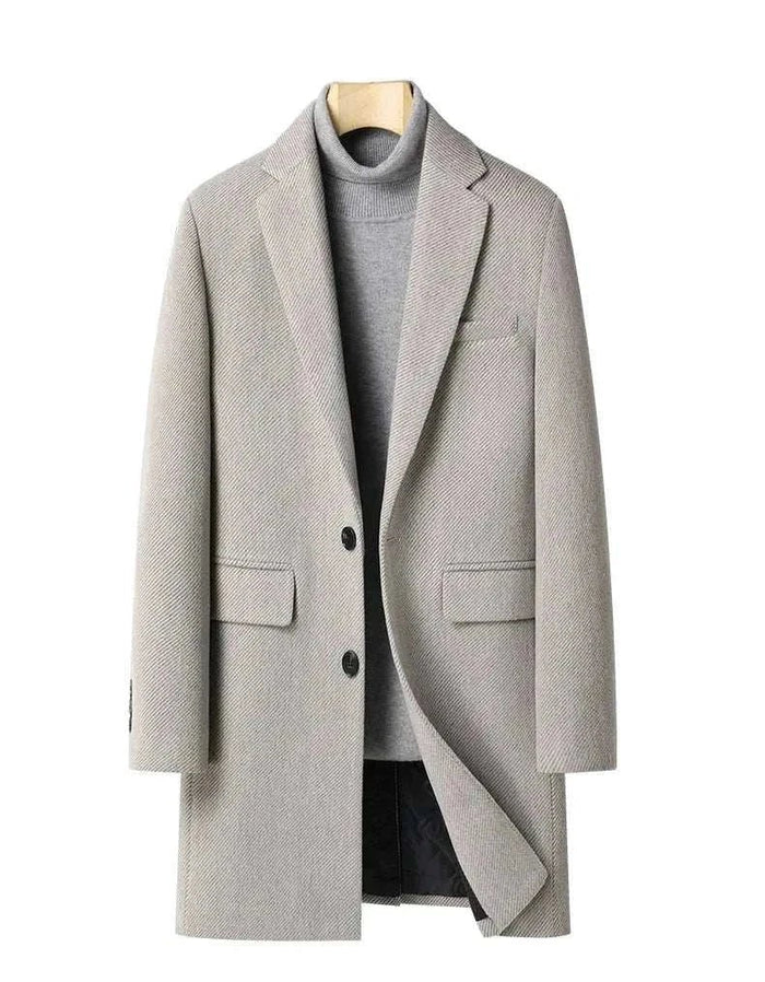 Autumn business overcoat - AntoniosClothing - Beige