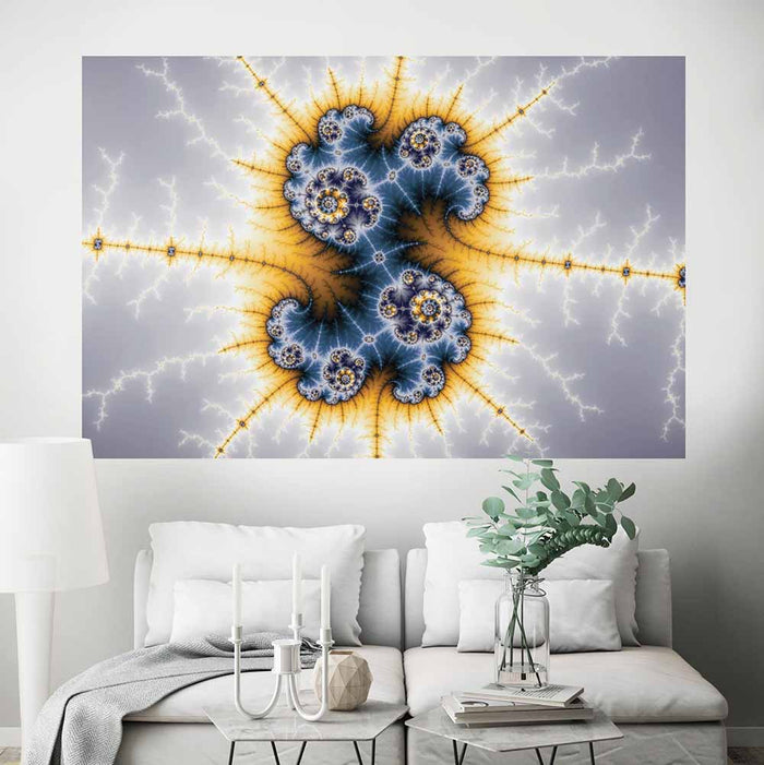 72 inch Ying Yang Twister Art Decal Installed in Sitting Area