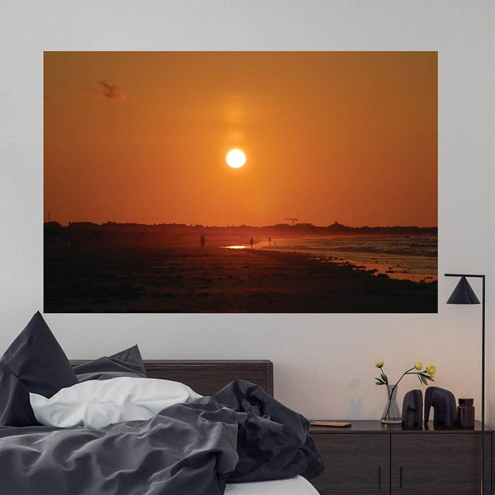 48x72 inch Sunset Decal Installed in Bedroom