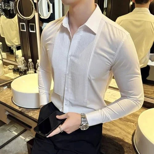 BOSSES business shirt - AntoniosClothing - WHITE