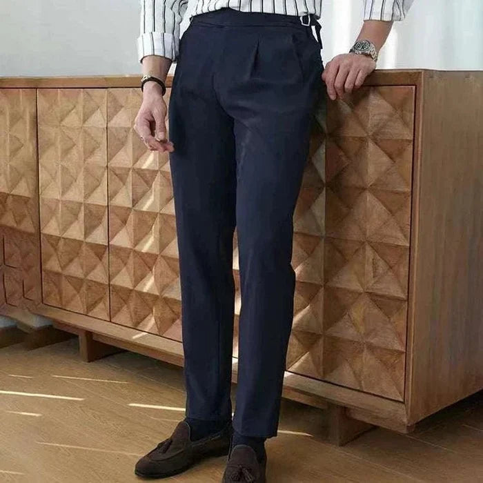 British suit elegant pants - AntoniosClothing - Black