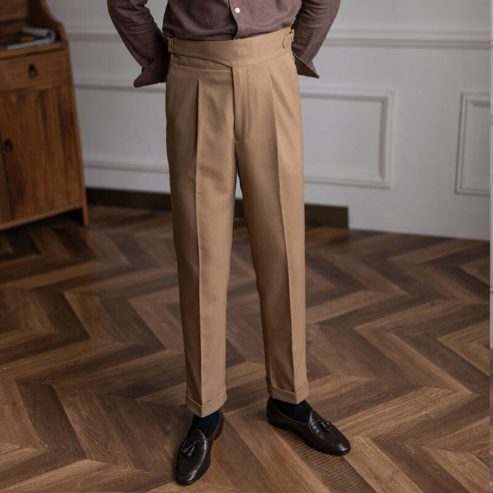 Business Office High-End Trousers - AntoniosClothing - Dark Gray