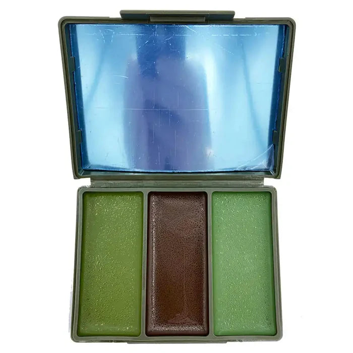 Camtech Camo Cream 3 Colour Face Paint - John Bull Clothing Tropical (Green/Brown/Green from John Bull Clothing