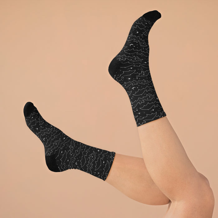 Celestial Bats Recycled Poly Socks (Adults)