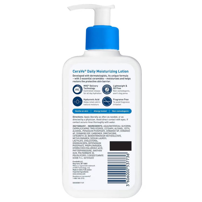 CeraVe Daily Moisturizing Face and Body Lotion - 8 oz - 12 Pack