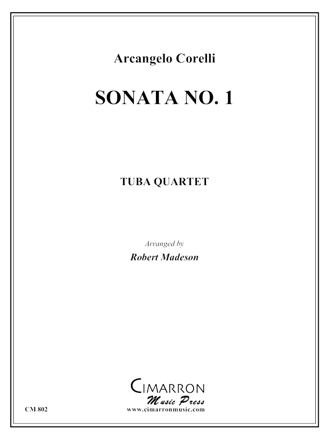 Corelli, A - Sonata No. 1, Op. 3 - Tuba Quartet (EETT)