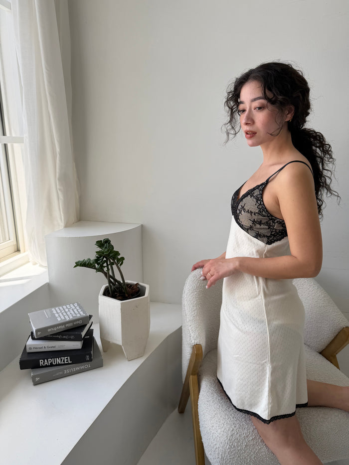 Cotelia Long Bra Camisole | Ivory