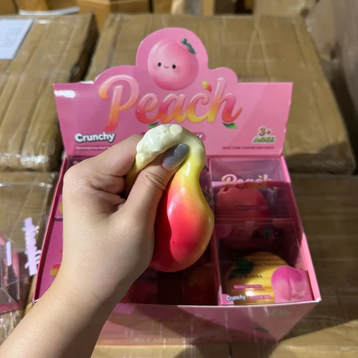 Crunchy Peach Squish Toy