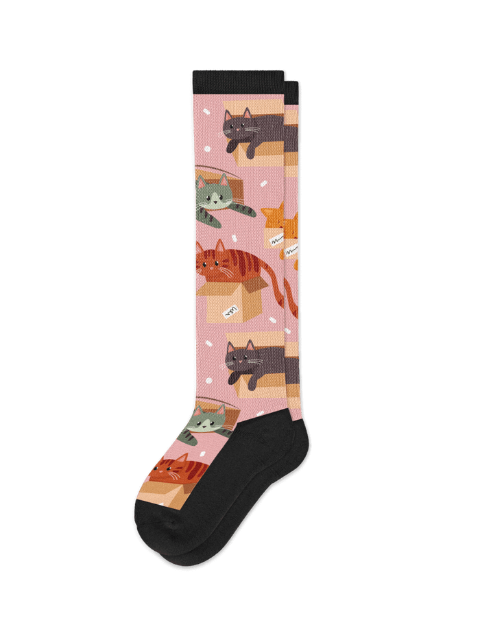 S/M / Cats in Boxes / Knee High