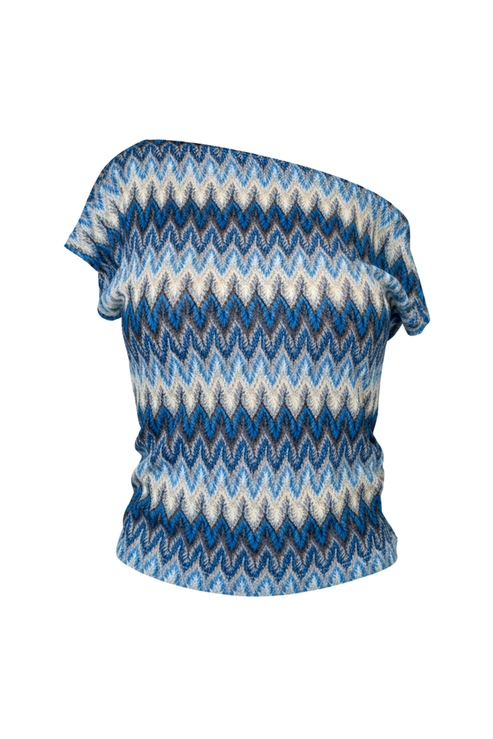 "Elin" top blue