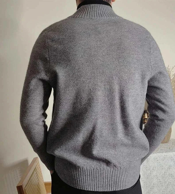 Fall/winter business casual cardigan - AntoniosClothing - Gray