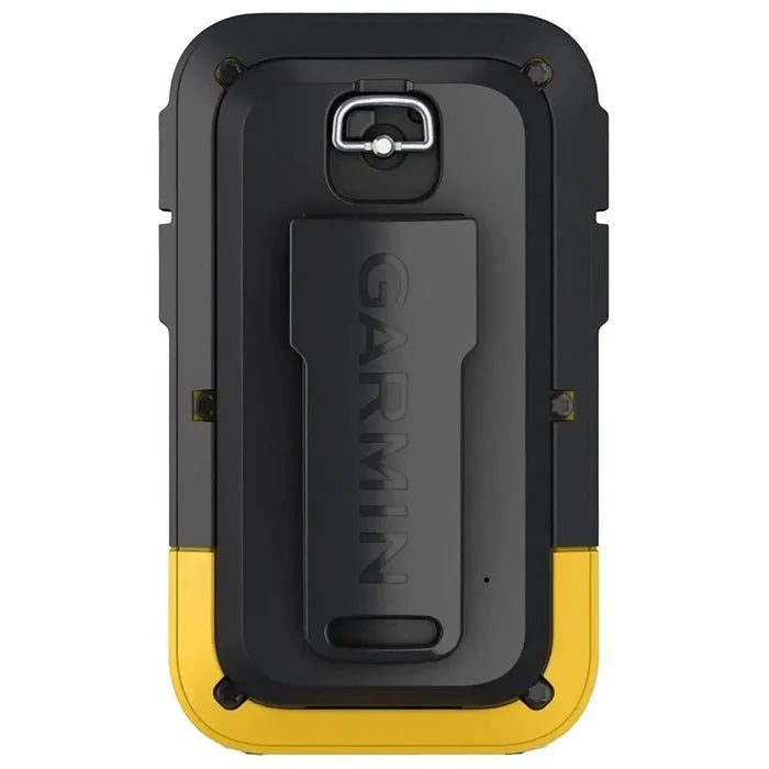 Rear view of the Garmin eTrex SE Handheld GPS Device, featuring a sturdy clip attachment for secure carrying during outdoor adventures. from John Bull Clothing