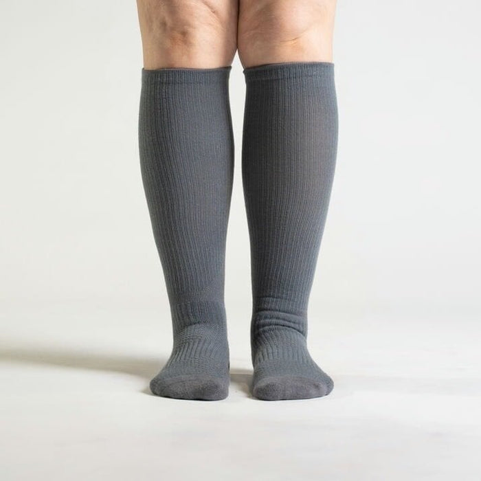 Viasox Gray Compression Socks Bundle 5-Pack side view