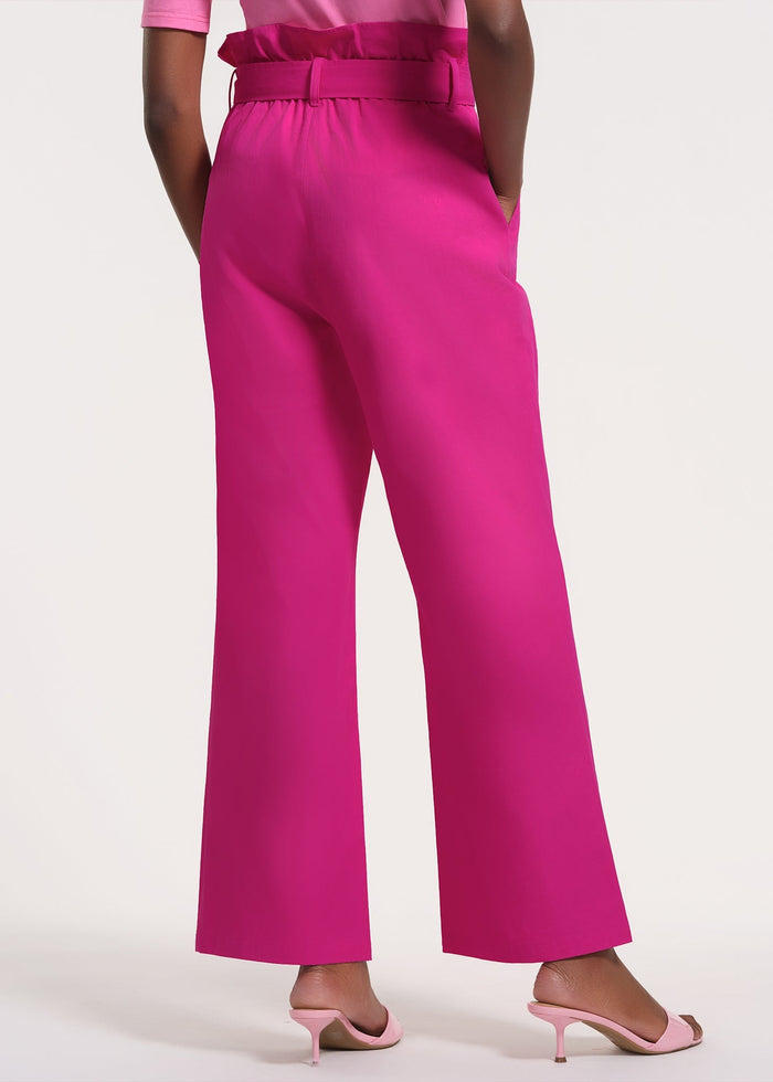 High-Waisted Paper Bag Pants