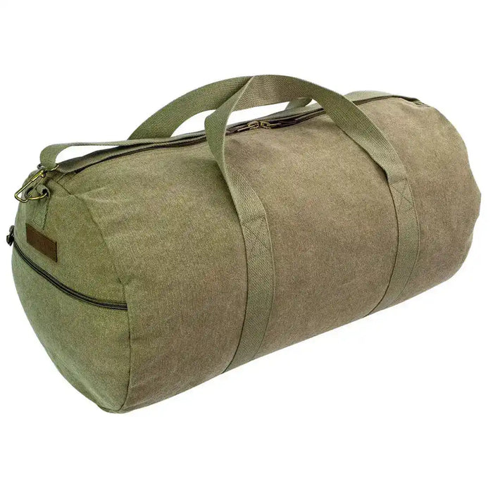 Highlander Crieff 45L Canvas Roll Bag - John Bull Clothing Green from John Bull Clothing