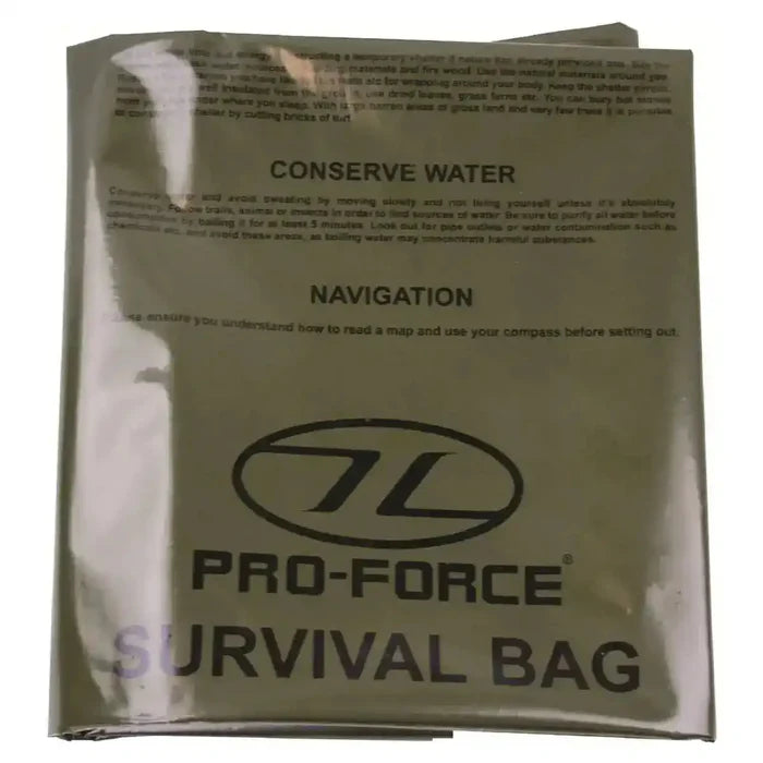 Highlander Emergency Survival Hi-Vis Bivi Bag - John Bull Clothing Green from John Bull Clothing