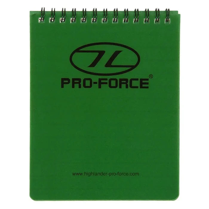Highlander Pro-Force A6 Waterproof Notepad - John Bull Clothing from John Bull Clothing