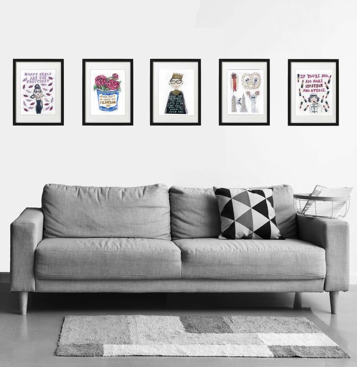 I Pretzel NY Glitter Art Print