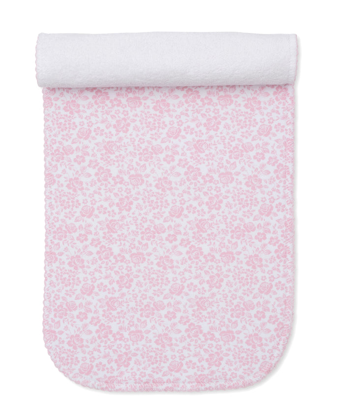 Kissy Kissy - Burp Cloth - Country Gardens Pink