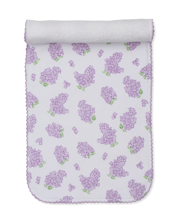 Kissy Kissy - Burp Cloth - Purple Lilac Love