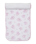 Kissy Kissy - Burp Cloth - Sweet Sheep Pink