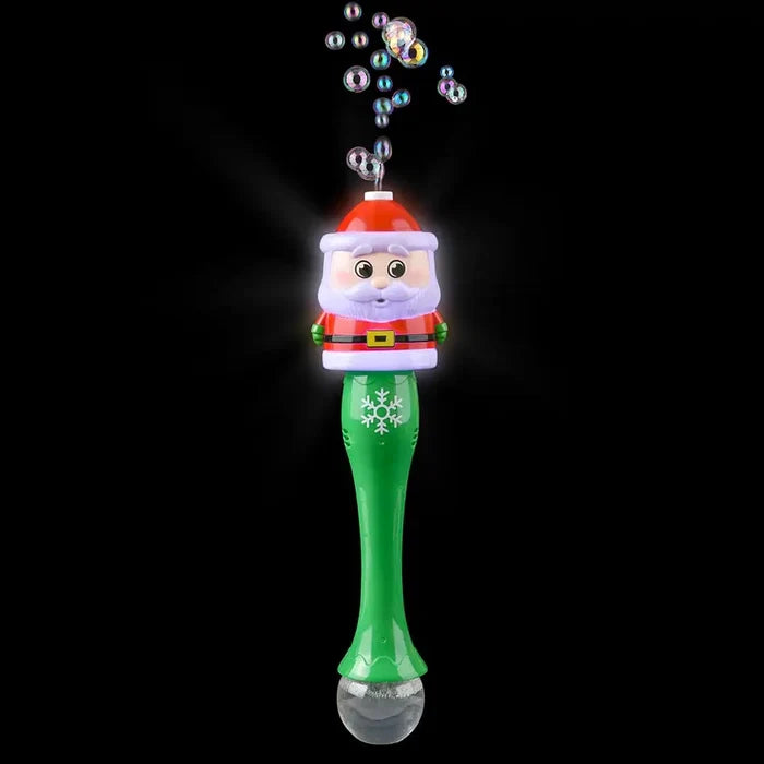 Light Up Santa Bubble Wand