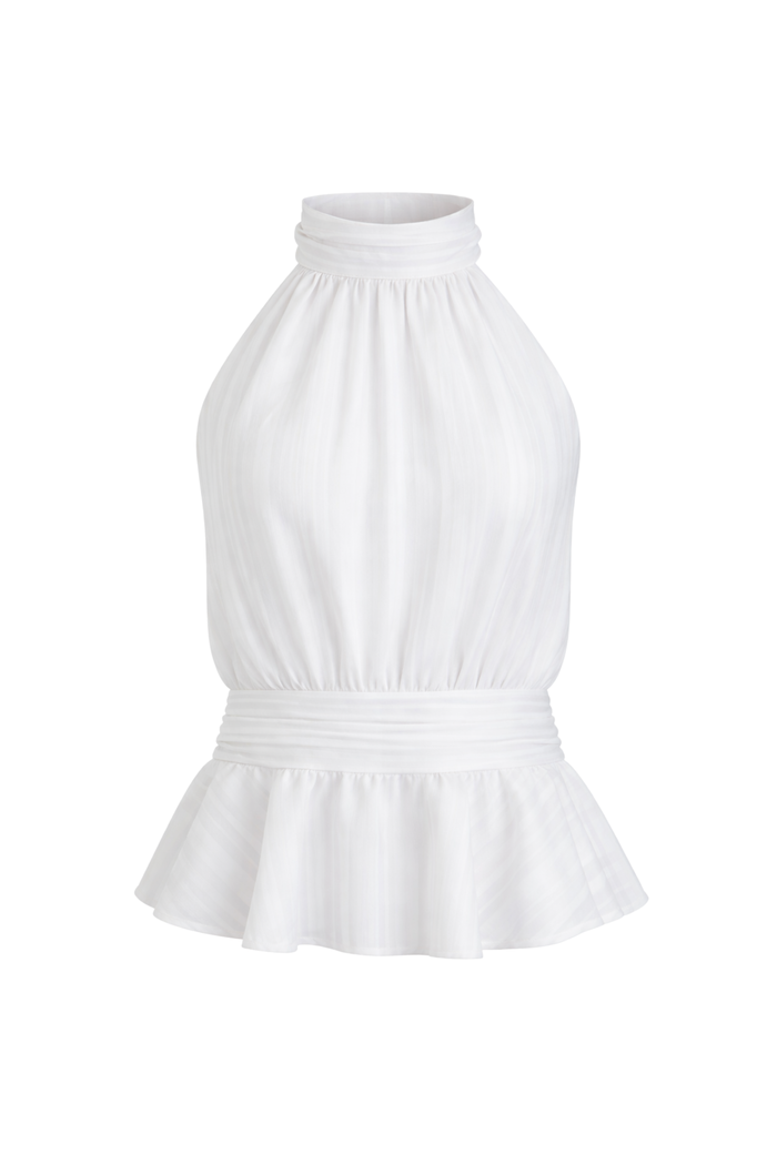 "Lina" top white