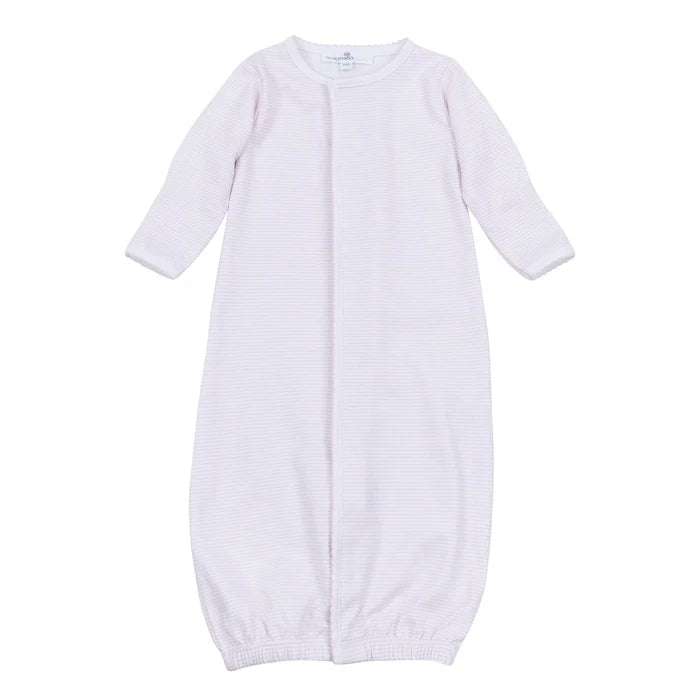 Magnolia Baby - Converter Gown - Mini Stripes Pink