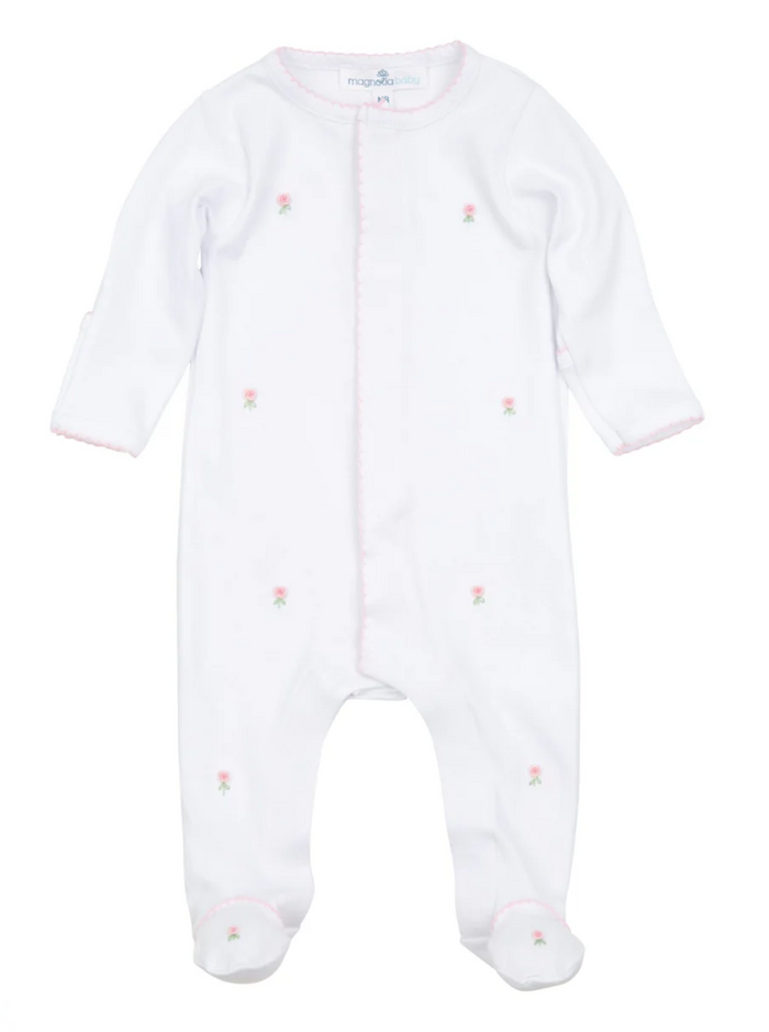 Magnolia Baby - Footie - Pink Scattered
