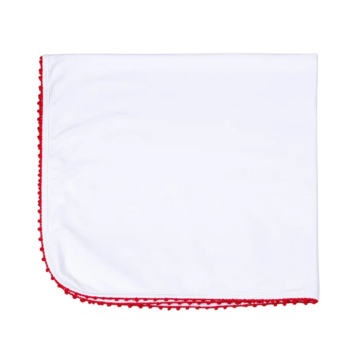 Magnolia Baby - Receiving Blanket - Baby Joy Red