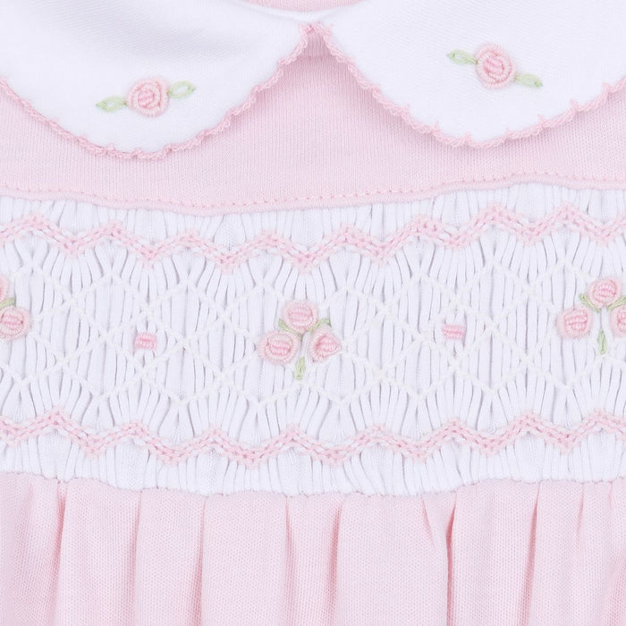 Magnolia Baby - Smocked Bubble - Lillian and Landry - Pink