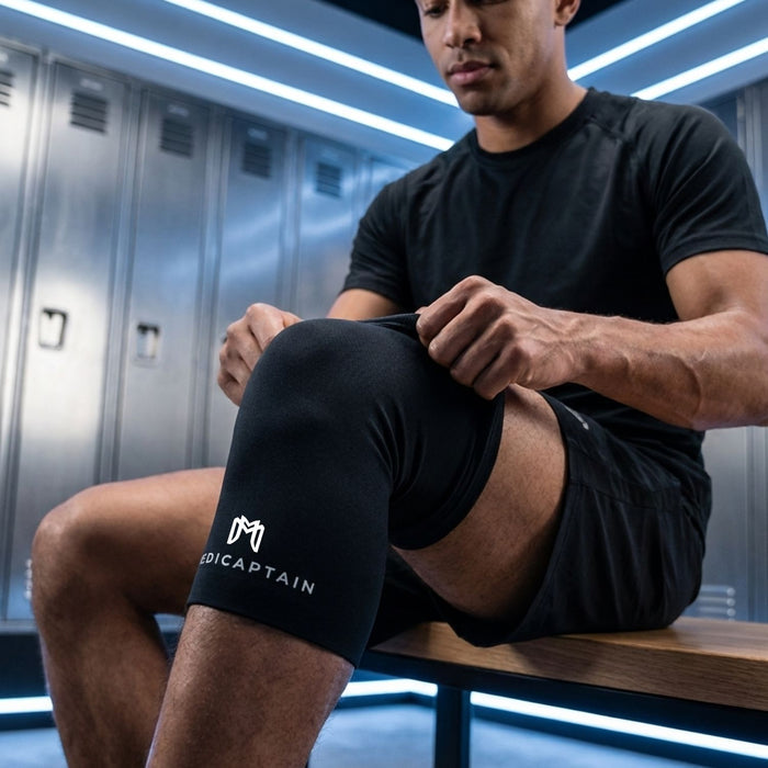 MediCaptain Hot & Cold Compression Leg Sleeve for Recovery — 360° Gel Recovery Wrap