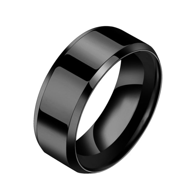 Antonios Classic Design Ring Men - AntoniosClothing - black