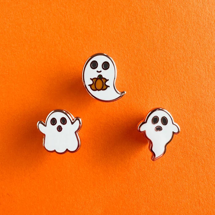 Mini Ghost Enamel Pin Pack