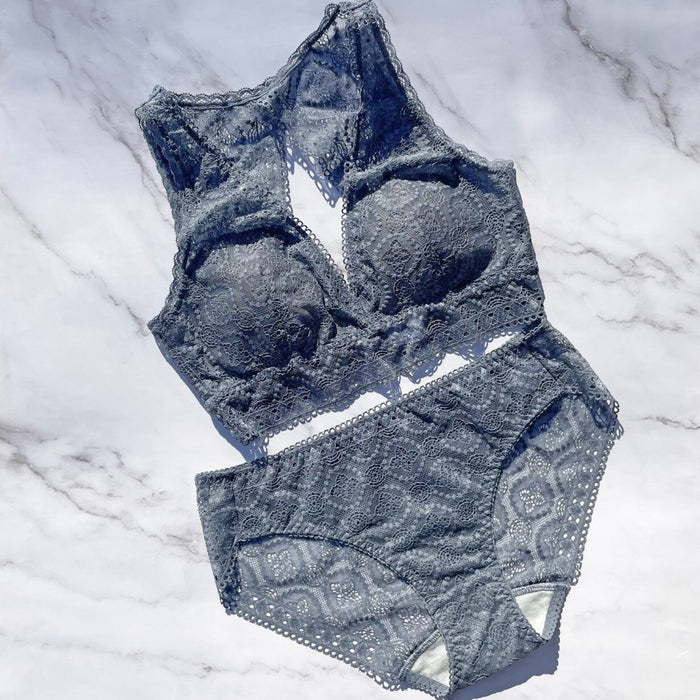 Moroccan Bikini | Blue Gray