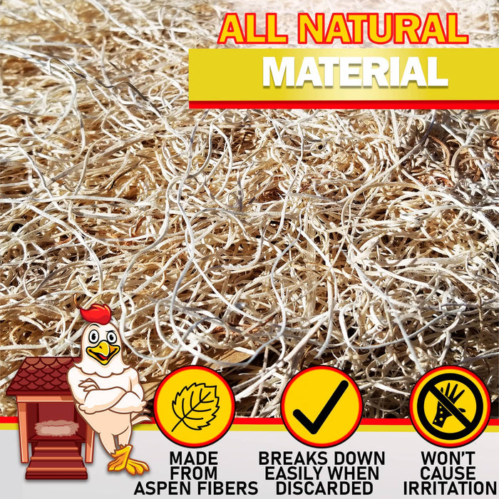 All natural materials made from aspen fibers.