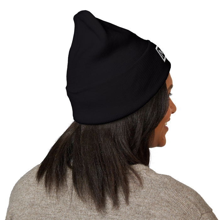 NIN MOM Embroidered Beanie Hat