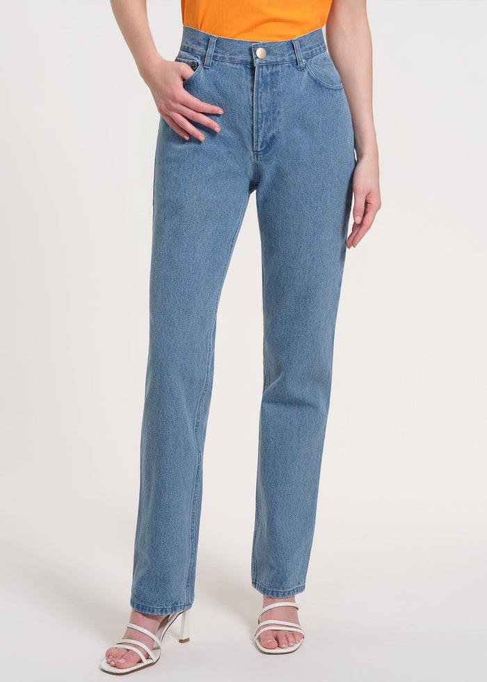 Patterned Flared Jeans