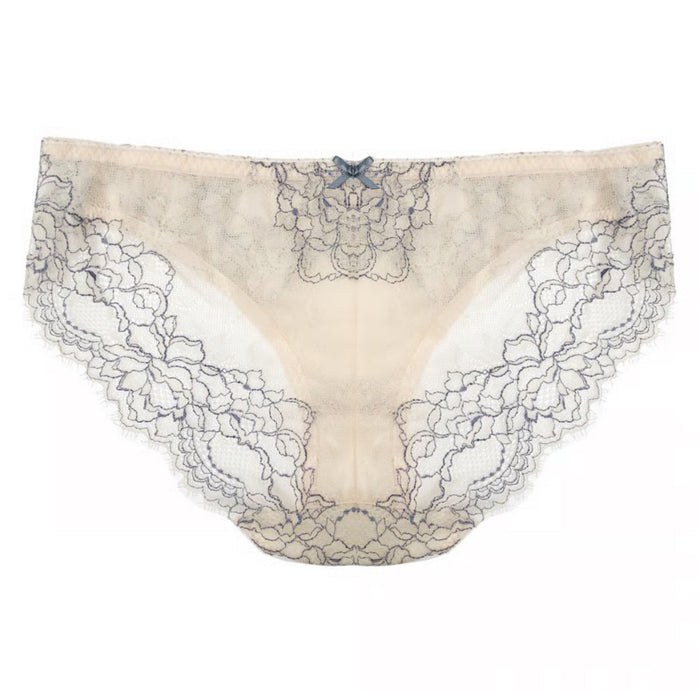 Peach Rose Lace Bikini | Dusty Blue