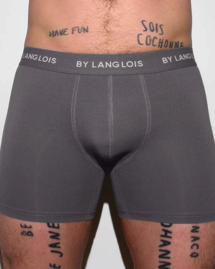 PERFECT FIT BOXER BRIEF IN CORE GREY